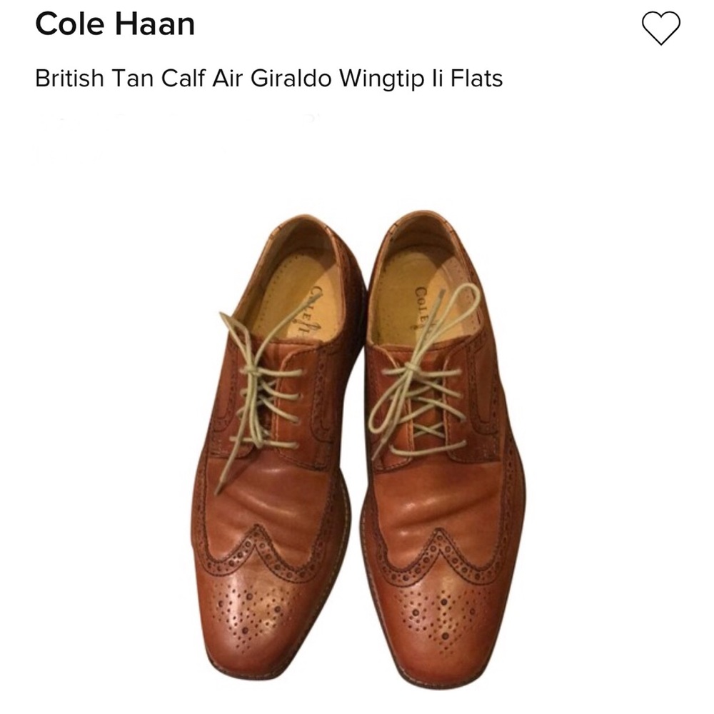 Cole Haan British Tan Wingtips